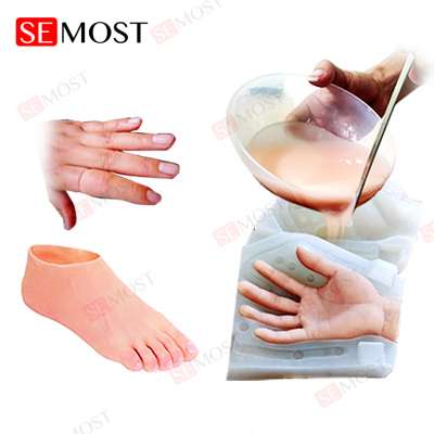 Price of medical grade silicone rubber  for body parts making  prosthetic/ear/mask making raw silicone material